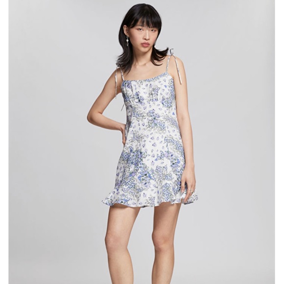 & Other Stories Ruffled Strappy Mini Dress - 6 - Picture 1 of 4